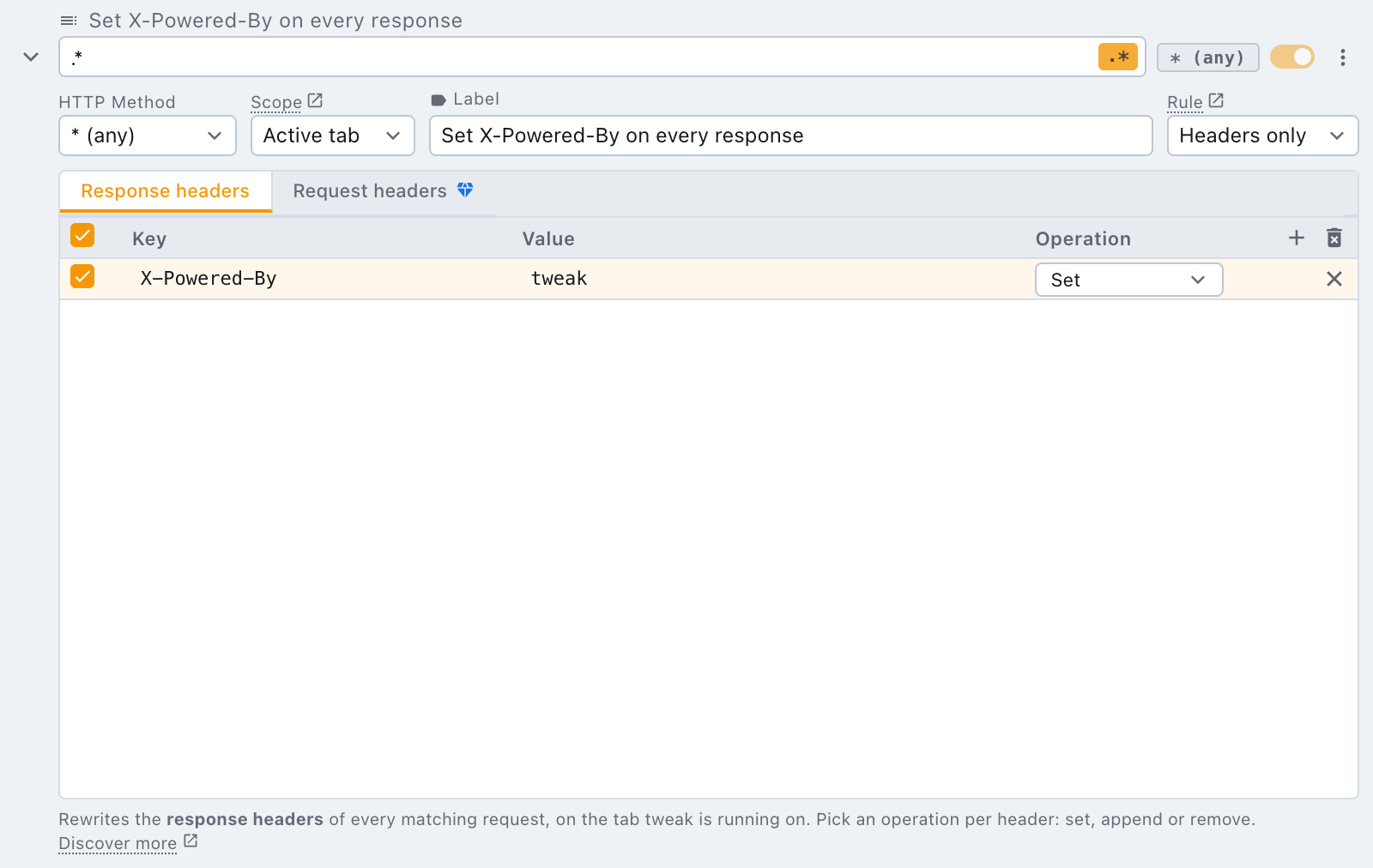 the free plan sees a locked request headers tab a headers only rule on the free plan