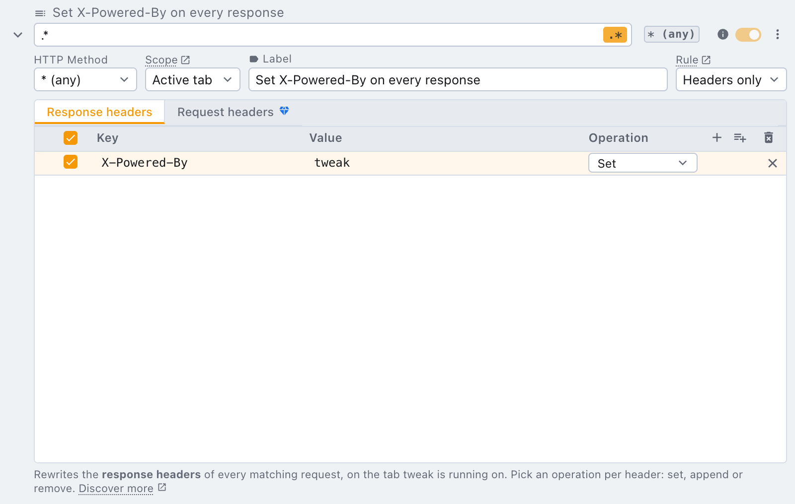 the free plan sees a locked request headers tab a headers only rule on the free plan