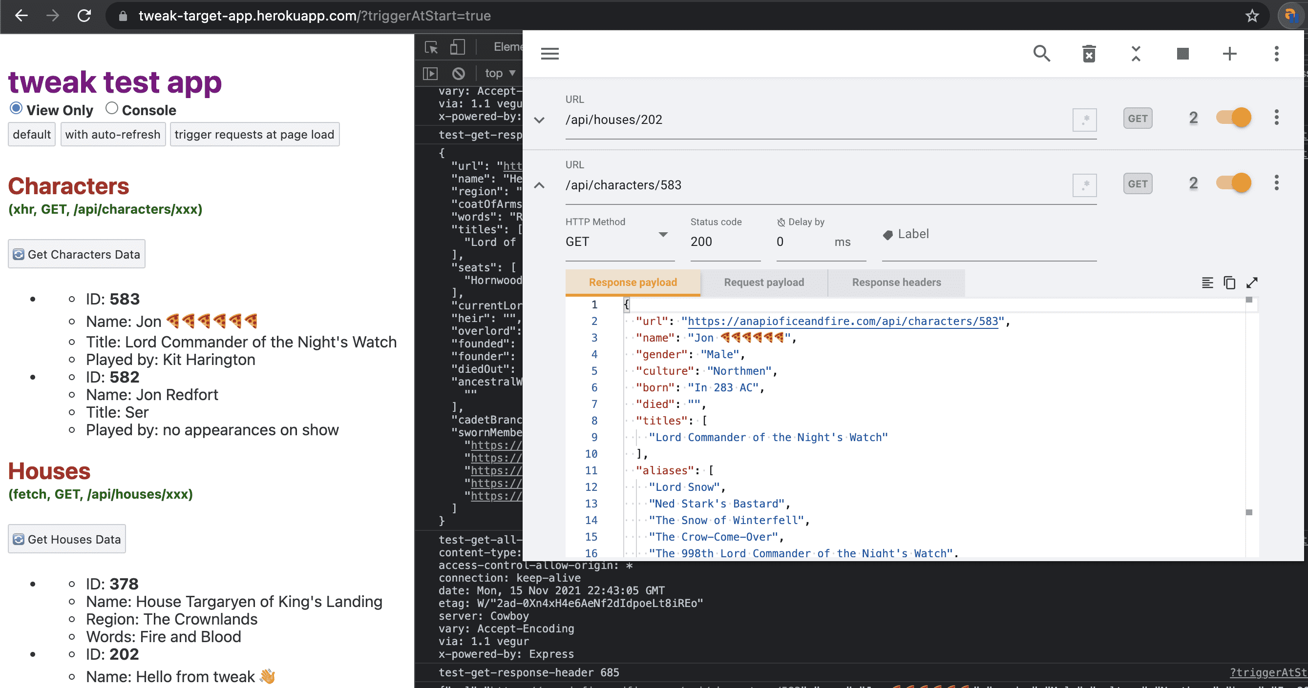 tweak example rule tweak example rule